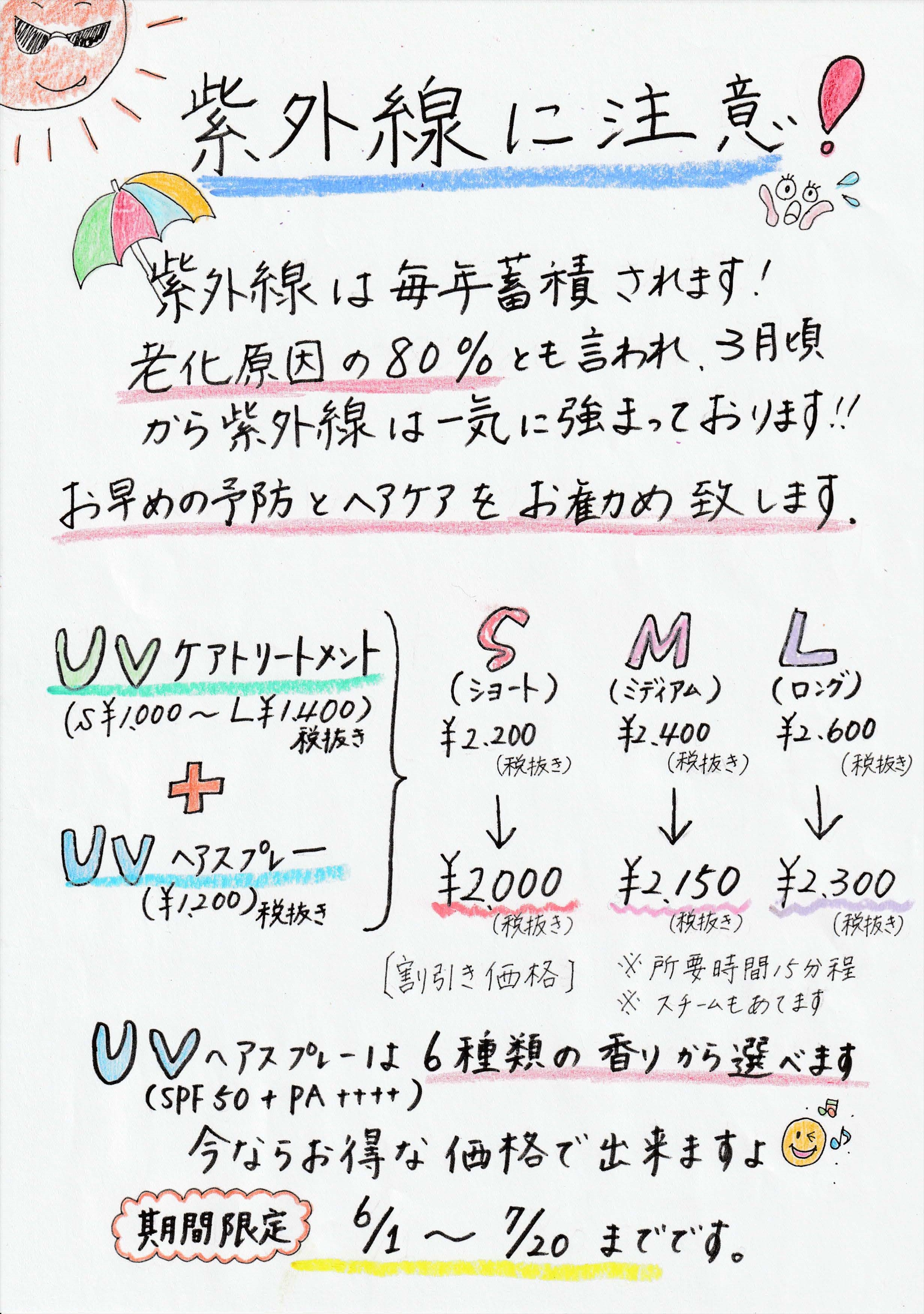 2019年紫外線対策